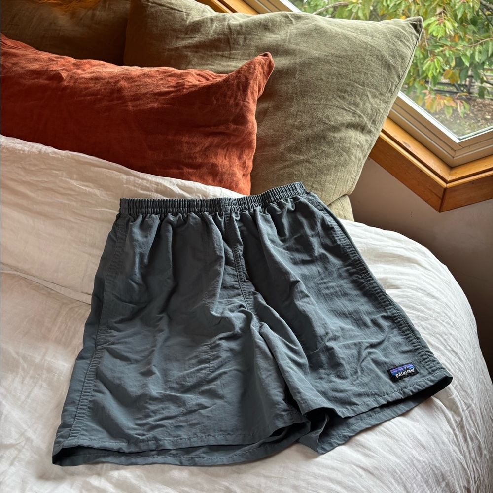 Patagonia Teal Blue Barely Baggie Shorts